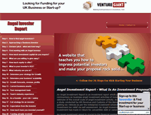 Tablet Screenshot of angelinvestorreport.com